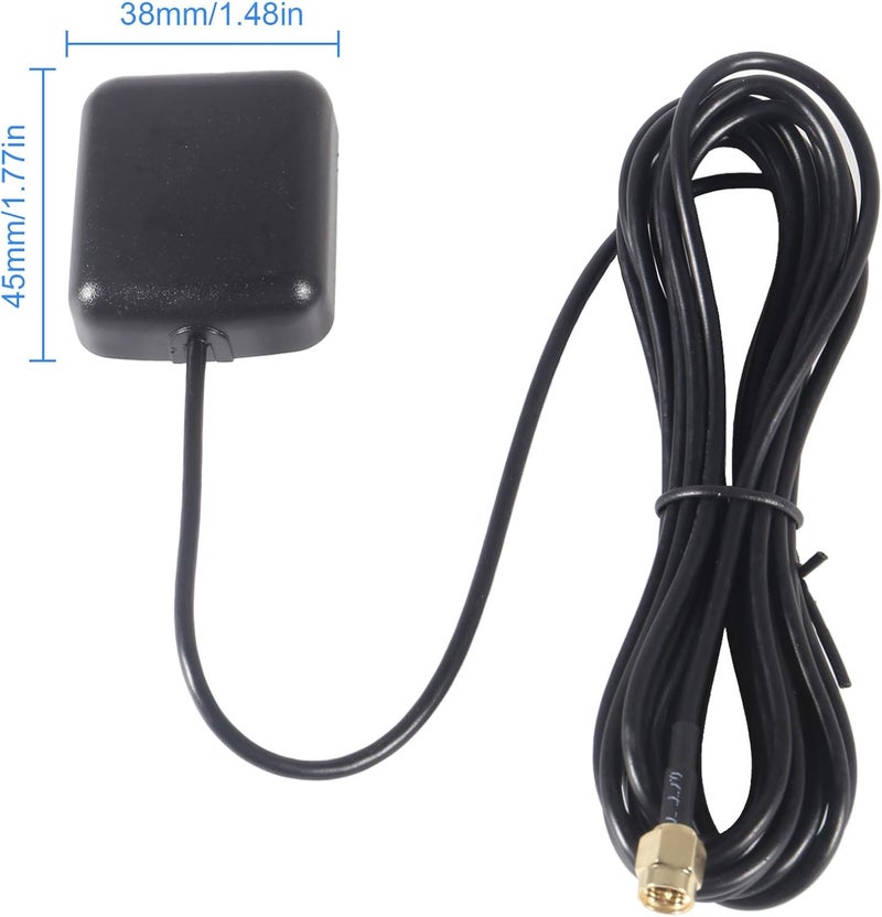 AEDIKO GPS Navigation Antenna with SMA Male Connector Vehicle Waterproof Active GPS Antenna for Car Stereo Head Unit GPS Navigation System Module Truck Marine Boat GPS Tracker - Image 5